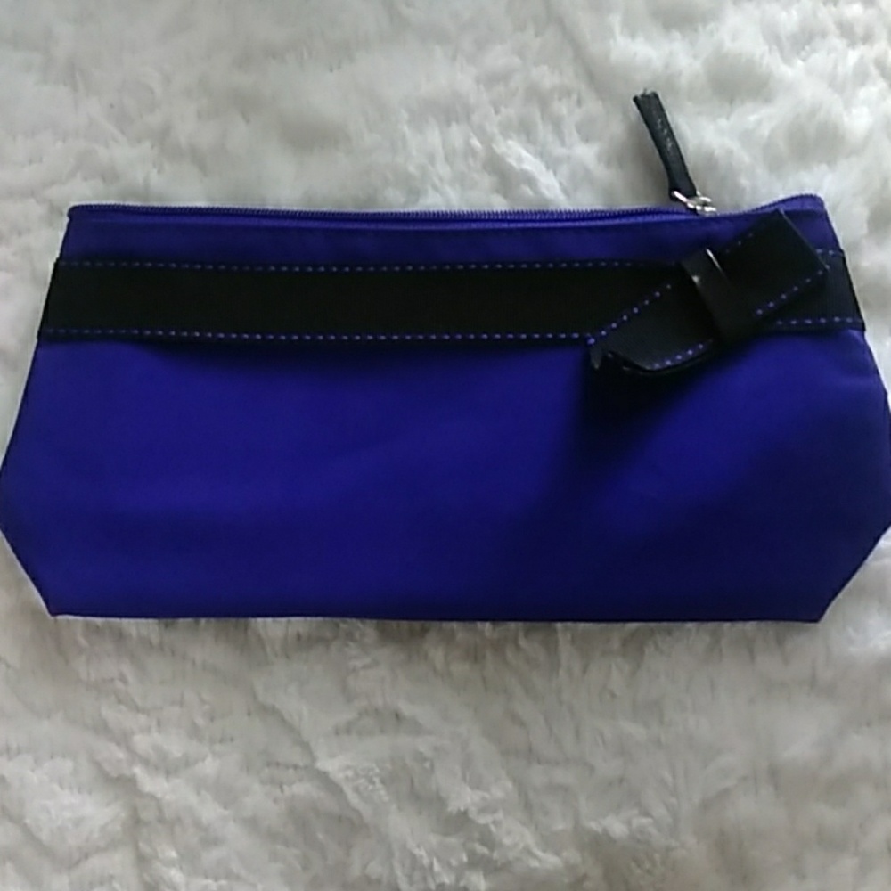 Royal Blue/purple Lancome makeup bag